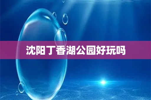 沈阳丁香湖公园好玩吗