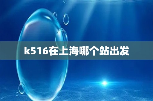 k516在上海哪个站出发