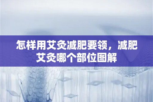 怎样用艾灸减肥要领，减肥艾灸哪个部位图解